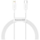 Дата кабель USB-C to Lightning 2.0m 20W white Baseus (CATLYS-C02)