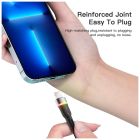 Дата кабель USB 2.0 AM to Lightning 2.0m 2.4A LED black Essager (EXCL-XCDA01)