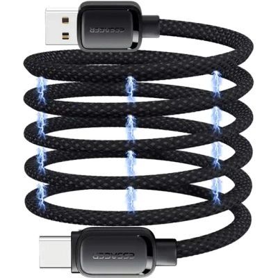 Дата кабель USB 2.0 AM to USB-C 1.0m 7A black Essager (EXCT-TD01-P)