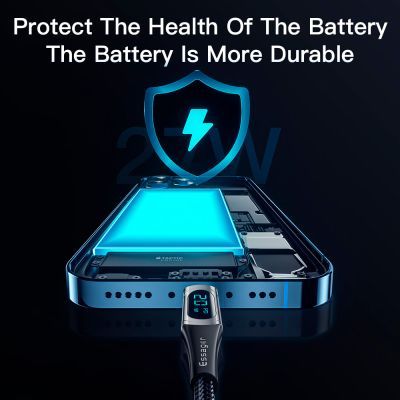 Дата кабель USB-C to Lightning 2.0m 20W Digital Display black Essager (EXCTL-YDA01)