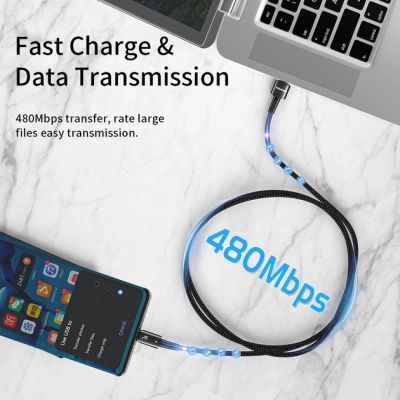 Дата кабель USB 2.0 AM to USB-C 2.0m 100W blue Essager (EXC7A-CGA03-P)