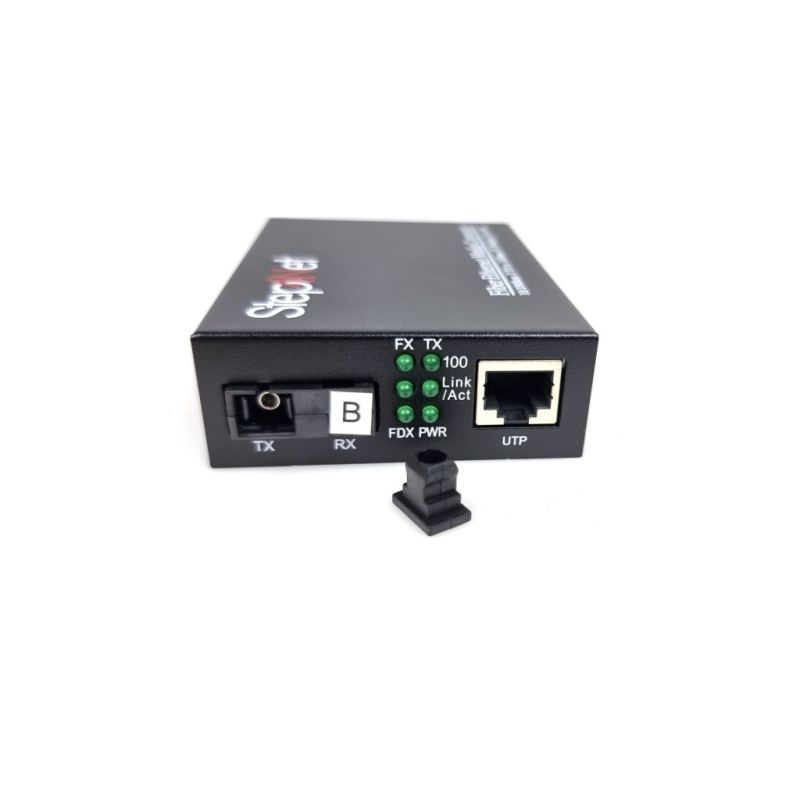 Медиаконвертер 10/100Base-TX to 100Base-FX, SM, 1310nm, SC/PC, 20км Step4Net (MC-R-0,1-1SM-1310nm-20-LFP)