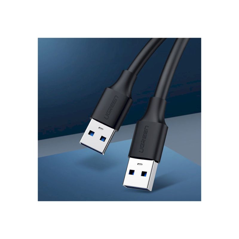 Дата кабель USB 2.0 AM/AM 0.5m US102 black Ugreen (10308)