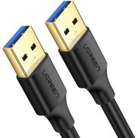 Дата кабель USB 3.0 AM/AM 2.0m US128 black Ugreen (10371)