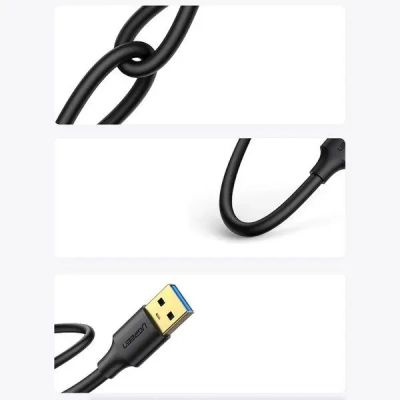 Дата кабель USB 3.0 AM/AM 3.0m US128 black Ugreen (90576)
