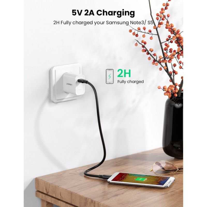 Дата кабель USB 3.0 AM to Micro B 0.5m US130 black Ugreen (10840)