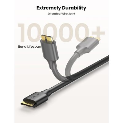Дата кабель USB 3.0 AM to Micro B 1.0m US130 black Ugreen (10841)