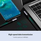 Дата кабель USB 2.0 AM to USB-C 3.0m 3A 90° corner US176 black Ugreen (70875)