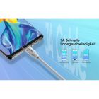 Дата кабель USB 2.0 AM to USB-C 0.5m 3A US288 white Ugreen (60130)