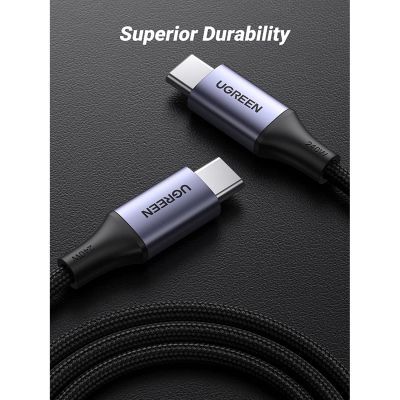 Дата кабель USB-C to USB-C 1.0m 240W US535 space gray Ugreen (15311)