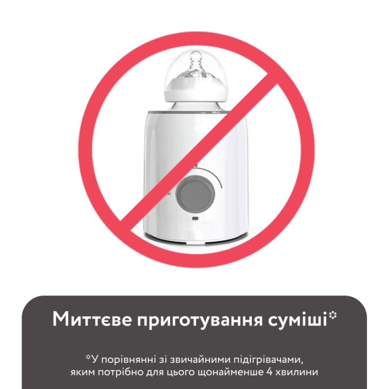 Машина для приготування дитячої суміші Baby Brezza Підігрівач води для дитячої суміші Instant Warmer, білий (BRZ0057)