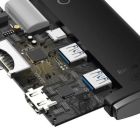 Концентратор Baseus USB-C 6-in-1 HDMI + 2xUSB 3.0 + USB-C + SD/TF black (WKQX050001)