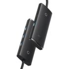Концентратор Baseus USB-C to 4xUSB 3.0 0.25m black (WKQX030301)