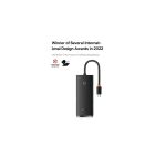 Концентратор Baseus USB-C to 4xUSB 3.0 1.0m black (WKQX030401)
