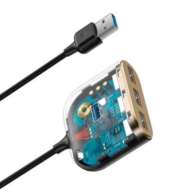 Концентратор Baseus USB 3.0 to 1xUSB 3.0 + 3xUSB 2.0 1.0m (CAHUB-AY01)