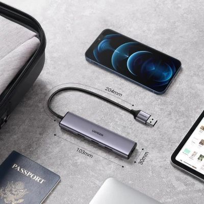 Концентратор Ugreen USB 3.0 to 4xUSB 3.0 CM473 (20805)