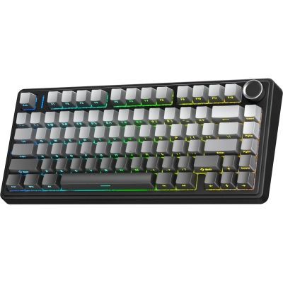 Клавіатура Aula F75 Gasket Reaper Switch Hot-Swap RGB Bluetooth/Wireless/USB UA Black/Grey (6948391209913)
