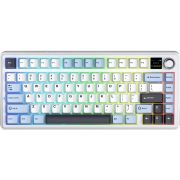 Клавиатура Aula F75 MAX Wireless/Bluetooth UA White/Blue (6978080501158)