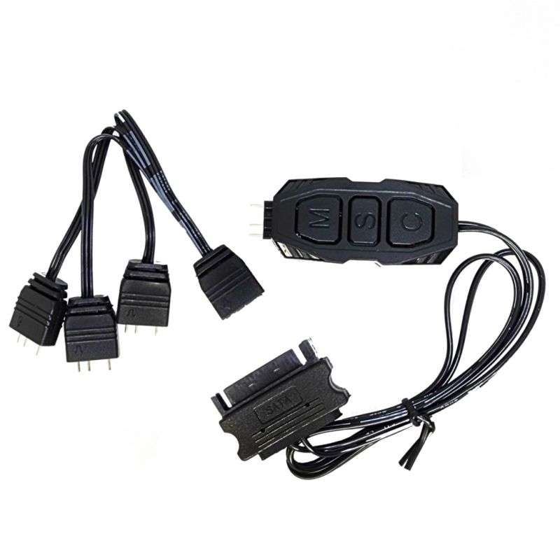 Модуль управления подсветкой Zezzio Контролер керування (Zezzio ARGB controller Sata) (Zezzio ARGB 3-Pin 5V/SATA)