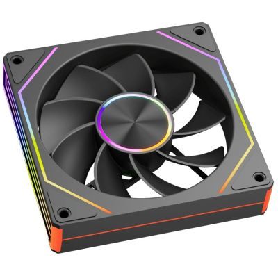 Кулер для корпуса PcCooler Вентилятор реверсний PCCOOLER (FG120R ARGB BK) чорний для корпусу 1 (FG120R ARGB BK)