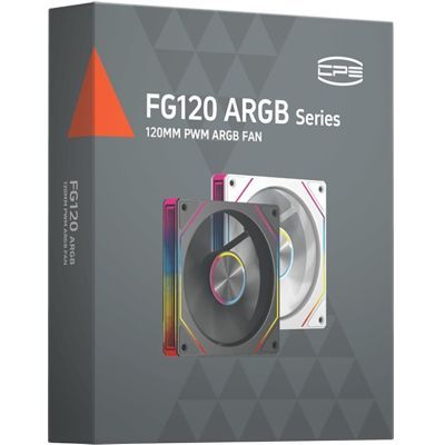 Кулер для корпуса PcCooler Вентилятор реверсний PCCOOLER (FG120R ARGB BK) чорний для корпусу 1 (FG120R ARGB BK)