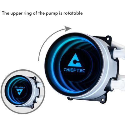 Система рідинного охолодження Chieftec Iceberg 360 ARGB WHITE (CLC-360-RGB-W)