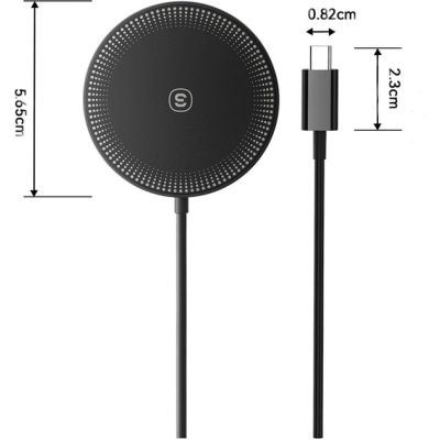 Зарядное устройство Essager 2-in-1 wireless charger 15W black (EWXCX-CF01-Z)