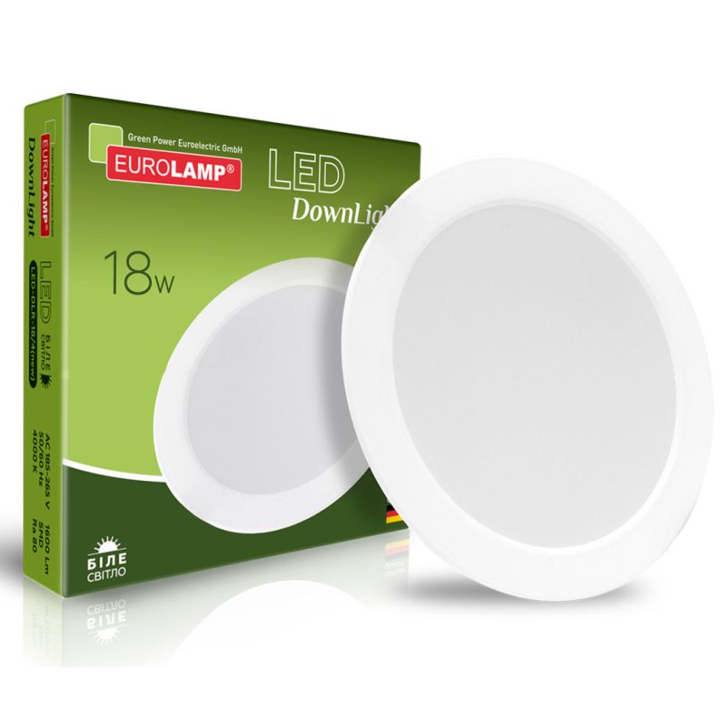 Светильник Eurolamp Downlight NEW 18W 1600Lm 4000K (LED-DLR-18/4(new))
