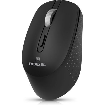 Мишка REAL-EL RM-380W Wireless Black (EL123200057)