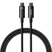 Дата кабель USB-C to USB-C 1.0m 240W Black Baseus (CAWJ040001)