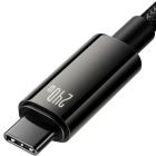 Дата кабель USB-C to USB-C 2.0m 240W Black Baseus (CAWJ040101)