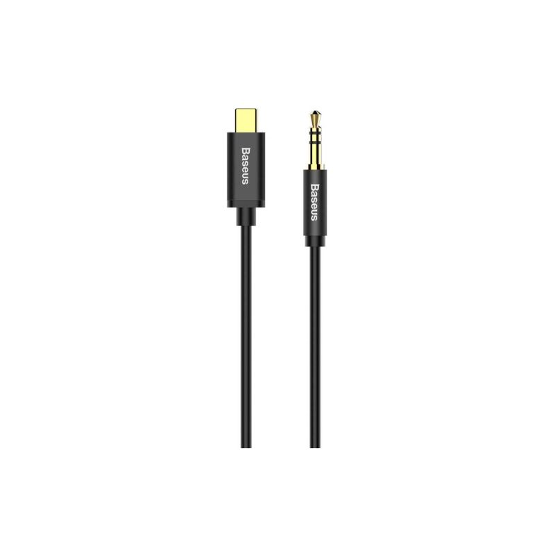 Кабель мультимедийный USB-C to 3.5mm M 1.2m black Baseus (CAM01-01)