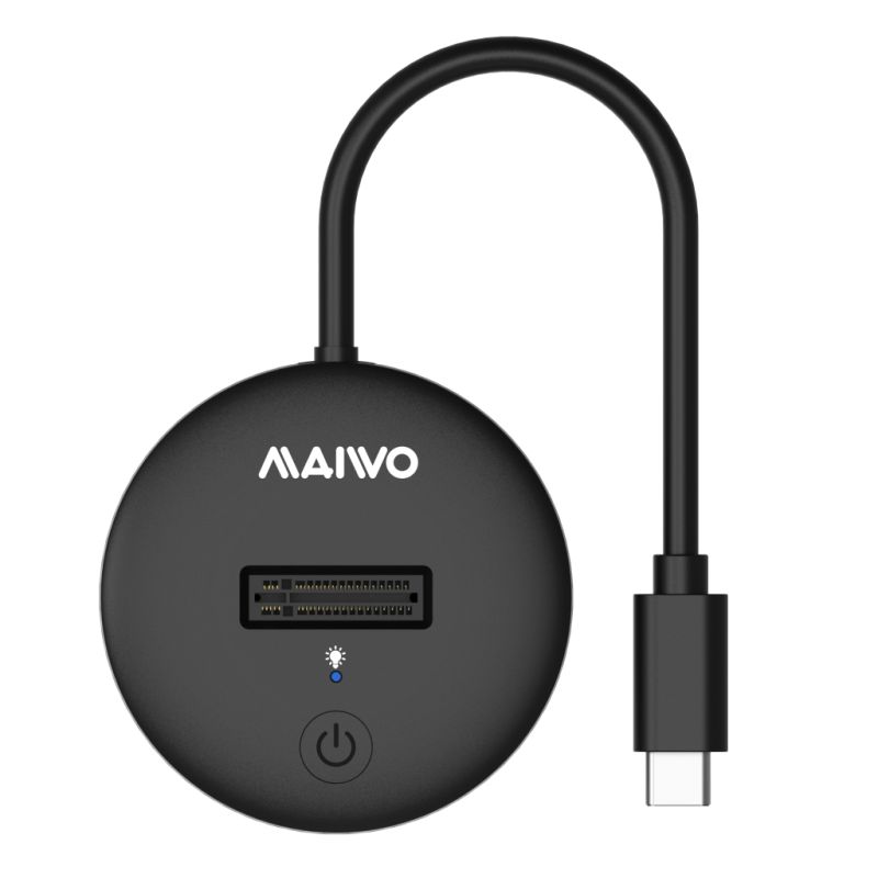 Док-станция для накопителей Maiwo M.2 NVMe/SATA SSD to USB3.2 Gen2 USB-C 10Gbps (K1698P2)