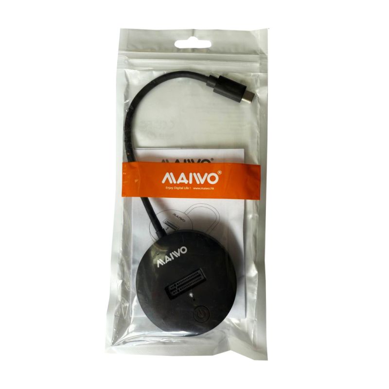 Док-станция для накопителей Maiwo M.2 NVMe/SATA SSD to USB3.2 Gen2 USB-C 10Gbps (K1698P2)