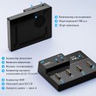 Док-станция для накопителей Maiwo 4*NVMe M.2 SSD Key M/B+M to USB4.0 USB-C 40Gbps (K3015P4)