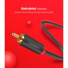 Кабель мультимедийный 2xRCA M to 2xRCA M 3.0m AV104 black Ugreen (10519)