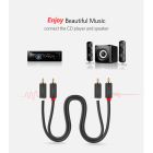 Кабель мультимедийный 2xRCA M to 2xRCA M 3.0m AV104 black Ugreen (10519)