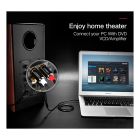 Кабель мультимедийный 3.5mm M to 2xRCA M 5.0m AV116 black Ugreen (10591)