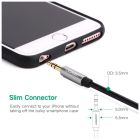 Кабель мультимедийный 3.5mm M to 3.5mm M 0.5m AV119 black Ugreen (10732)