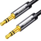 Кабель мультимедийный 3.5mm M to 3.5mm M 0.5m AV119 black Ugreen (10732)