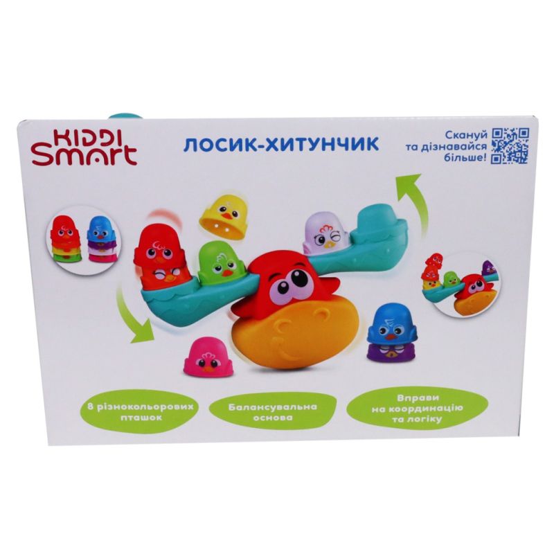 Развивающая игрушка Kiddi Smart балансир – Лосик-шаташка (4553-KS)