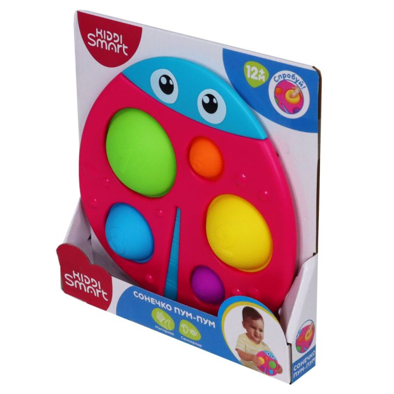 Развивающая игрушка Kiddi Smart сенсорная – Божья коровка Пум-Пум (4520-KS)
