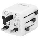 Переходник Canyon Travel Adapter OnTour One EU/UK/US/AUS White (CNS-TA1005W)