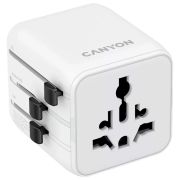 Переходник Canyon Travel Adapter OnTour One EU/UK/US/AUS White (CNS-TA1005W)