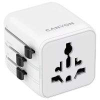 Переходник Canyon Travel Adapter OnTour One EU/UK/US/AUS White (CNS-TA1005W)