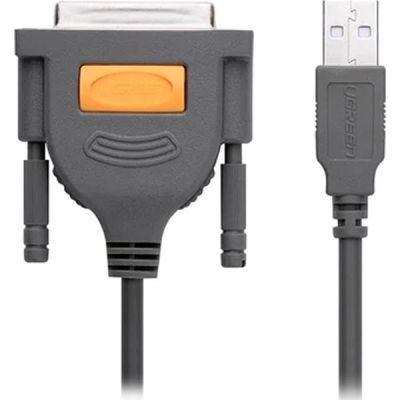 Кабель для принтера USB 2.0 to DB25 2.0m US167 black Ugreen (20224)