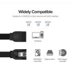 Кабель для передачі даних SATA 3 Data Cable 0.5m 90° corner US217 Black Ugreen (30797)