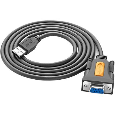 Кабель для передачи данных USB to COM F 1.5m DB9 RS-232 CR104 black Ugreen (20201)