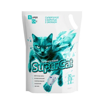Наполнитель для туалета Super Cat Силикагелевый 1.6 кг (3526)