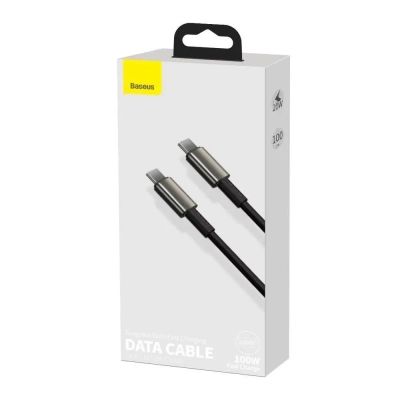 Дата кабель USB-C to USB-C 1.0m 100W black Baseus (CATWJ-01)